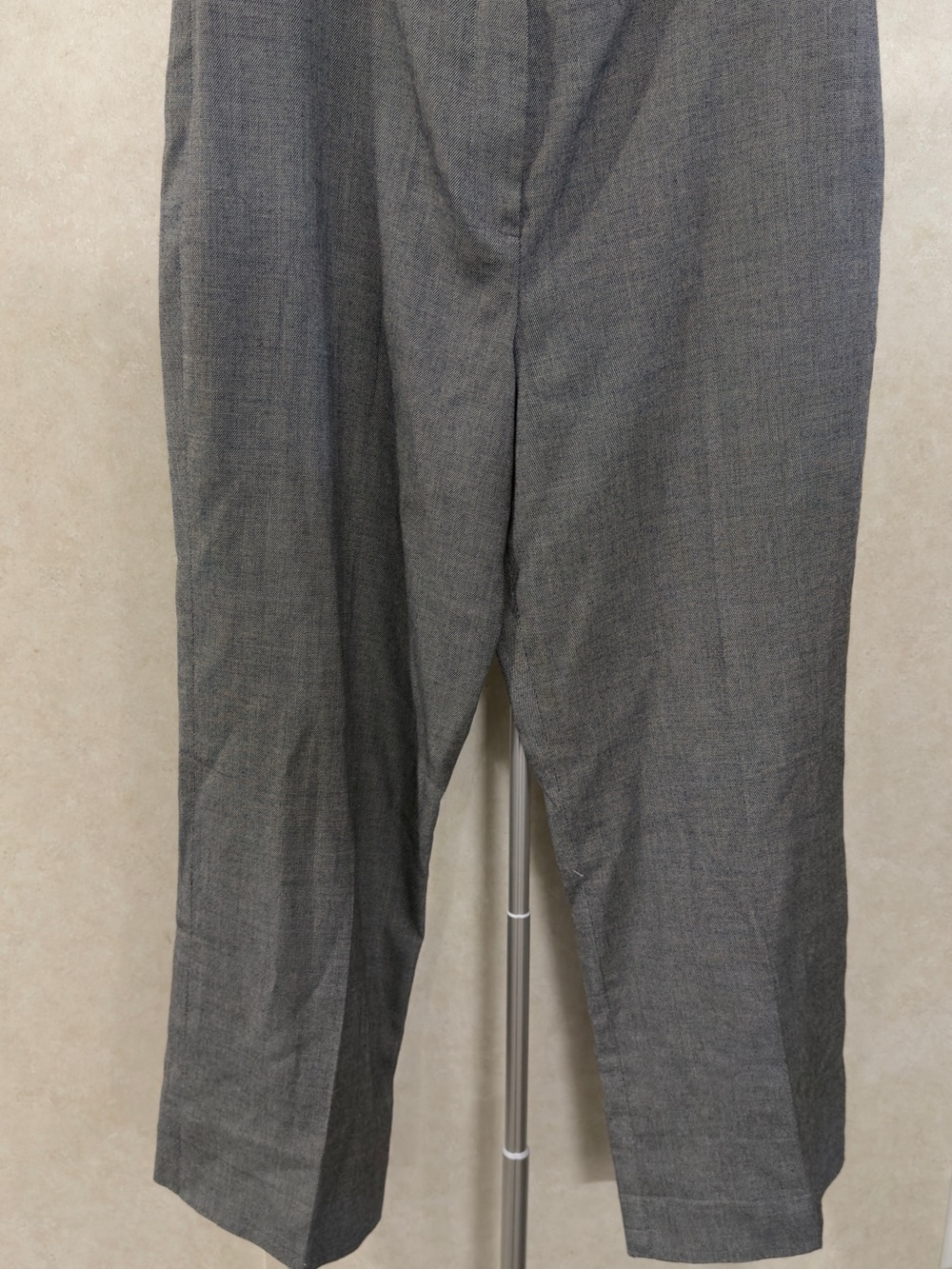 Larry Levine Gray Men's Dress Pants - Tailored Straight Leg